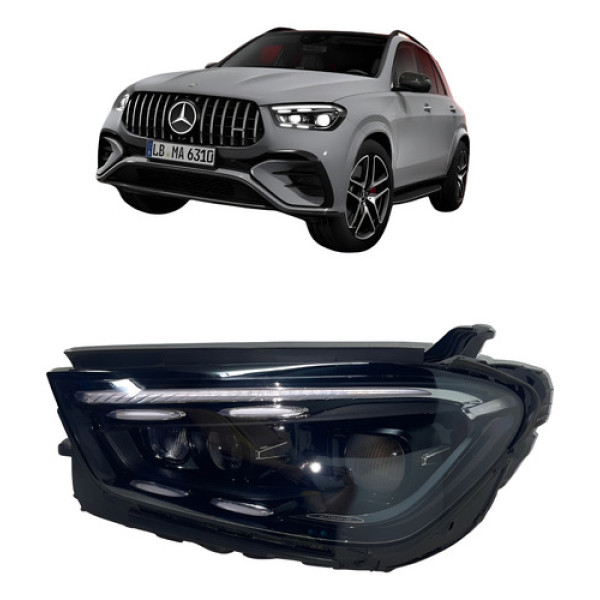 Farol Esquerdo Mercedes Gle 400 2024/2025 Classe W167 Led Dr