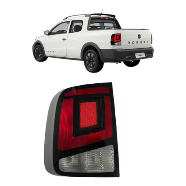 Lanterna Traseira Esquerda Saveiro G9 2023 2024 2025 Esquerdo/motorista Fumê