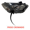 Farol Direito Led Ônix Prisma 2017 A 2020 Manual F/ Cromado