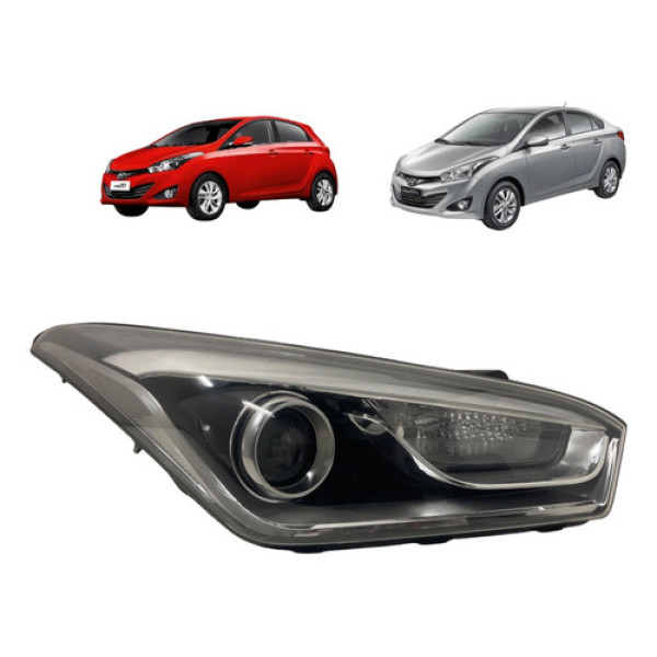 Farol Direito Led Hyundai Hb20 2013 2014 2015 2016 2019