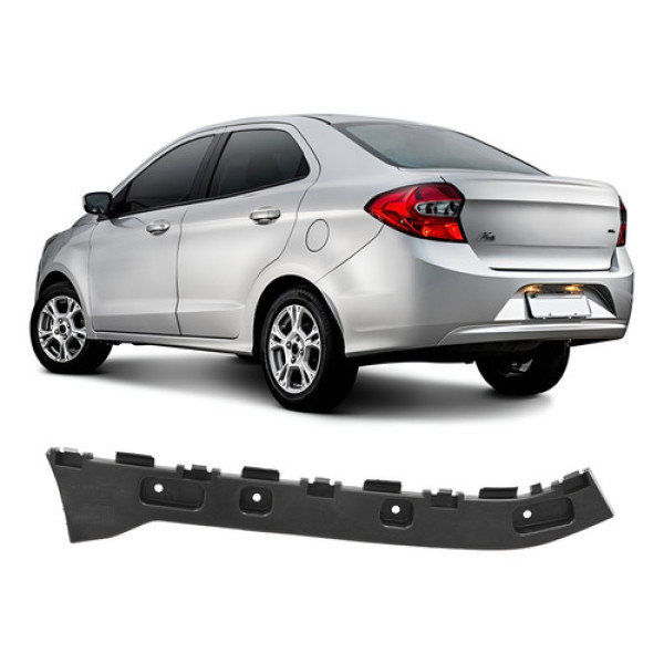 Guia Para Choque Traseiro Esquerdo Ford Ka Sedan 2014 A 2018