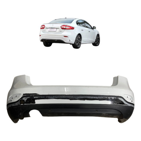 Parachoque Traseiro Fluence 2010 2011 2013 2014 Com Sensor
