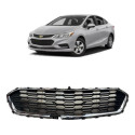 Grade Central Parachoque Dianteiro Gm Cruze Sedan 2017 2020 Preto