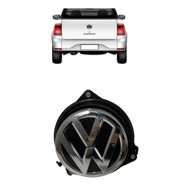 Emblema Maçaneta Abertura Tampa Caçamba Vw Saveiro G7 G8