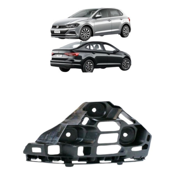 Guia Direito Parachoque Traseiro Polo Virtus 2018 A 2020 Vw