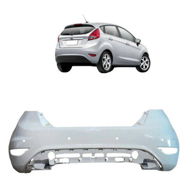 Pára-choque Traseiro Ford New Fiesta Hatch 2013 A 2019