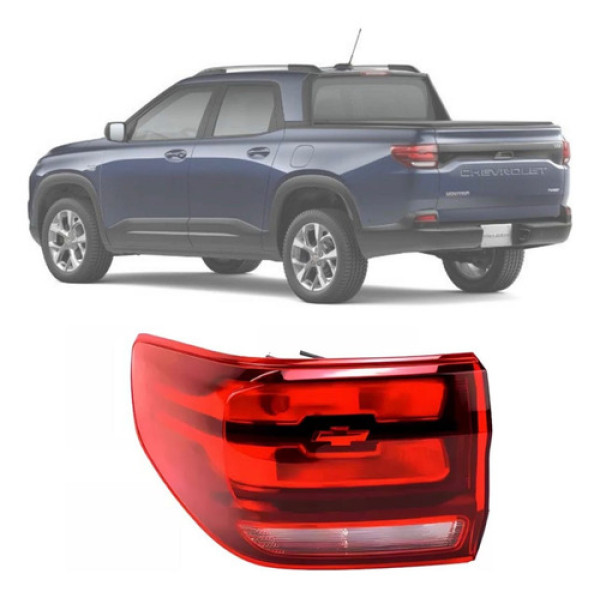 Lanterna Esquerda Gm Montana 2023 2024 2025 Esquerdo/motorista Vermelha
