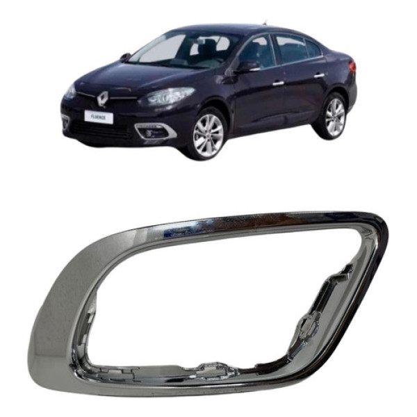 Moldura Farol De Milha Direito Cromado Fluence 2014 A 2019