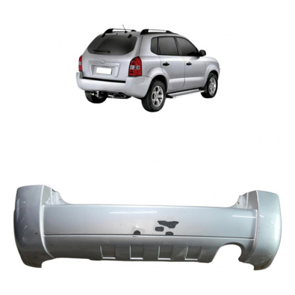 Parachoque Traseiro Tucson 2005 A 2013 2014 2015 Sem Furo
