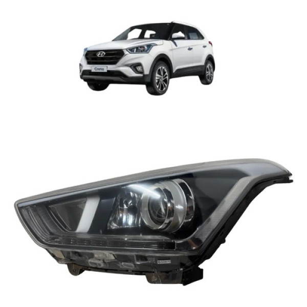 Farol Creta C/ Led 2017 18 19 Esquerdo Original 