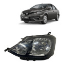 Farol Máscara Negra Etios 2013 A 2018 Lado Esquerdo 