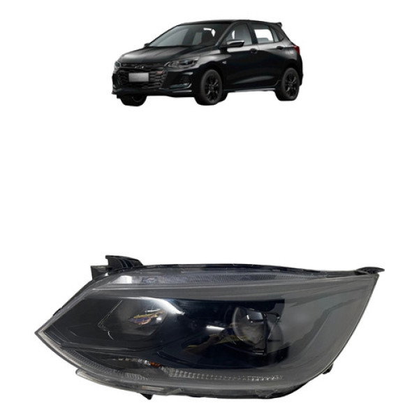 Farol Esquerdo Onix Rs Black 2020 2021 2022 2023