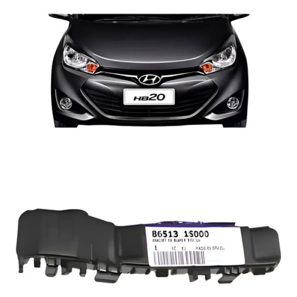 Guia Para-choque Dianteiro Esquerdo Hyundai Hb20 2013/2019