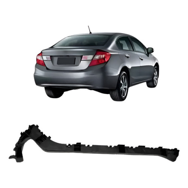 Guia Parachoque Traseiro Direito Civic 2012 2013 2014 15 16