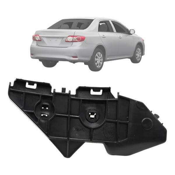 Guia Esquerdo P/choque Traseiro Pequeno Corolla 2009 A 2014