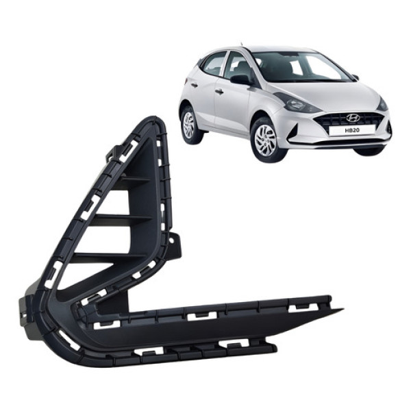 Grade Farol De Milha Lado Direito Hb20 2020/2022