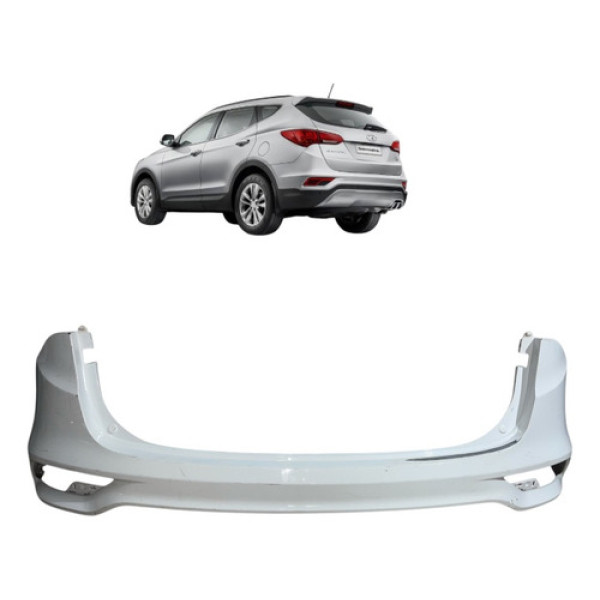 Parachoque Traseiro Hyundai Santa Fé 2016 2017 2018 2019