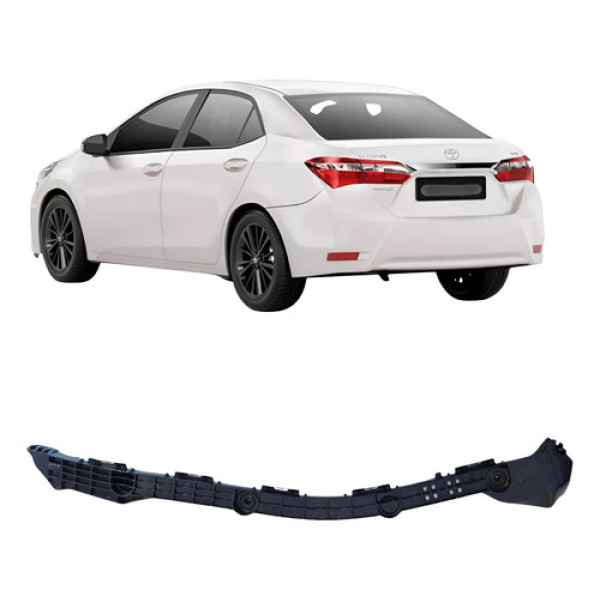Guia Parachoque Traseiro Esquerd Corolla 2015 2016 2017 Novo