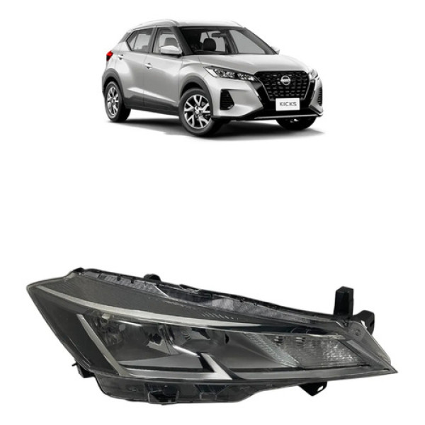 Farol Lado Direito Kicks 21/23 Original Nissan 260105r10a