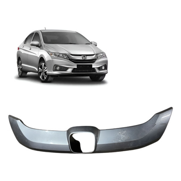 Friso Moldura Cinza Grade Dianteira City 2015 2016 2017