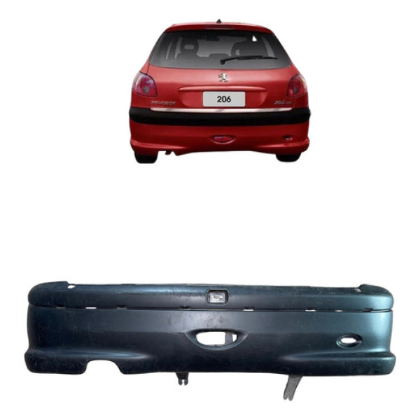 Parachoque Traseiro Peugeot 206 2005 2006 2007 2008 