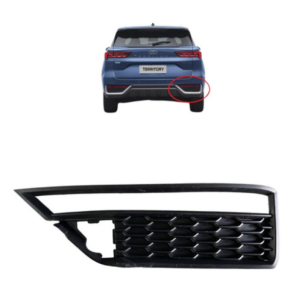 Grade Parachoque Traseiro Direito Ford Territory 2023 2024 