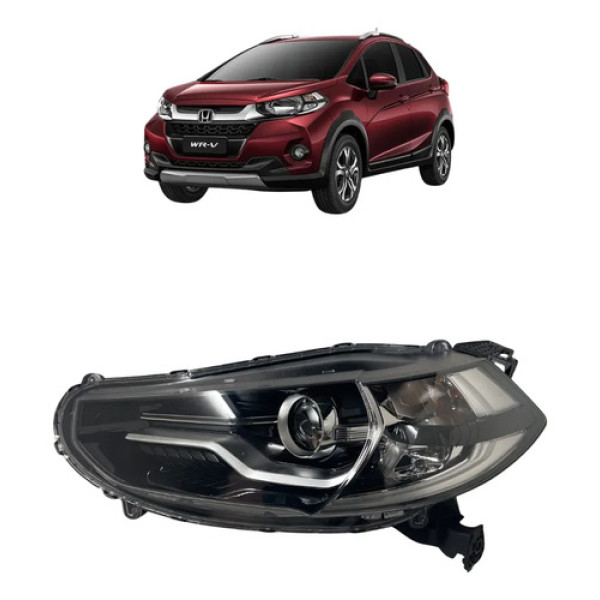 Farol Dianteiro Esquerdo Honda Wrv 2018 2019 2021 Fullled Esquerdo/motorista