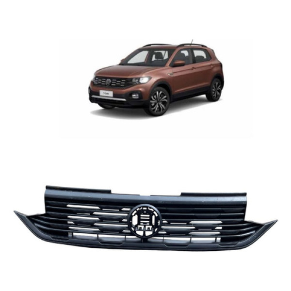 Grade Superior Vw T Cross Preta 2018 2019 2020 2021 A 2023