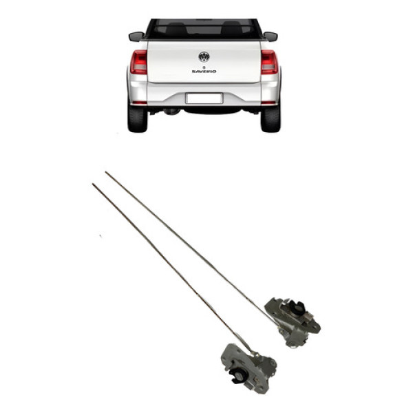 Varetas Haste Tampa Traseira Saveiro G7 G8