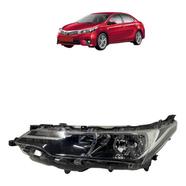 Farol Corolla 2017 2018 2019 Led Esquerdo Original. Esquerdo Esquerdo/motorista