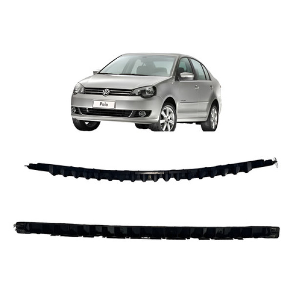 Suporte Guia Fixação Parachoque Traseiro Polo 2012 A 2014