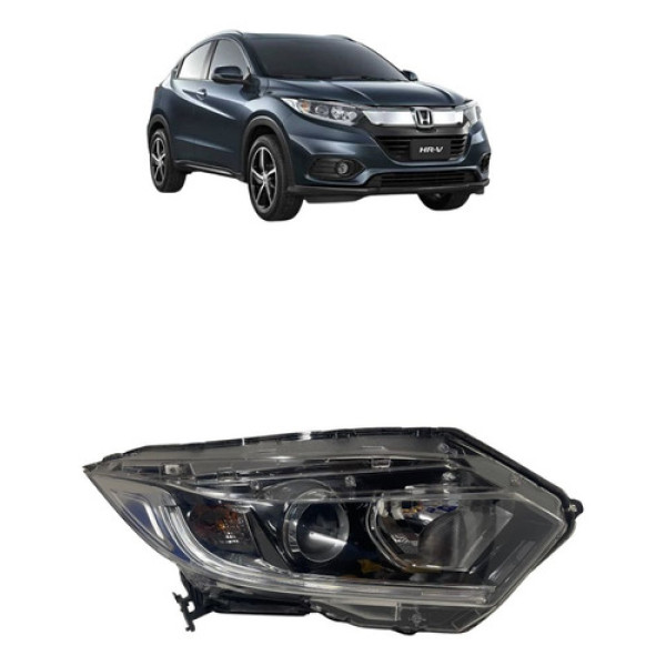 Farol Direito Honda Hr-v 2019 2020 2021 Com Led Direito/passageiro