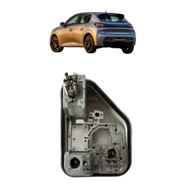 Circuito Soquete Lanterna Direita Peugeot 208 2021 A 2024 Direito/passageiro Cinza