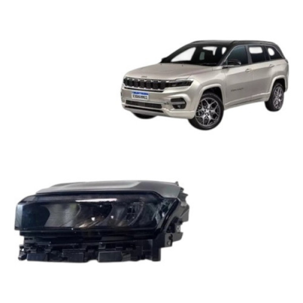 Farol Jeep Commander Full Led 2022 23 2024 Esquerdo Original