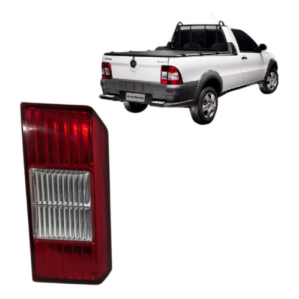 Lanterna Esquerda Tampa Traseira Fiat Strada 2008 A 2020