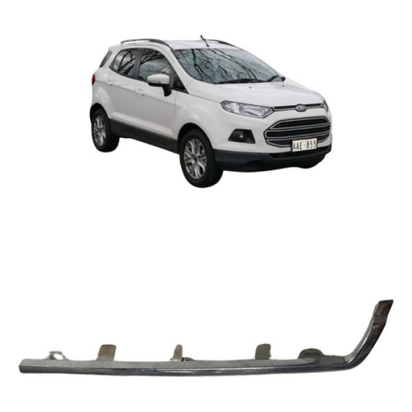 Friso Esquerda Grade Cromado Ecosport 2013 2014 2015 2017